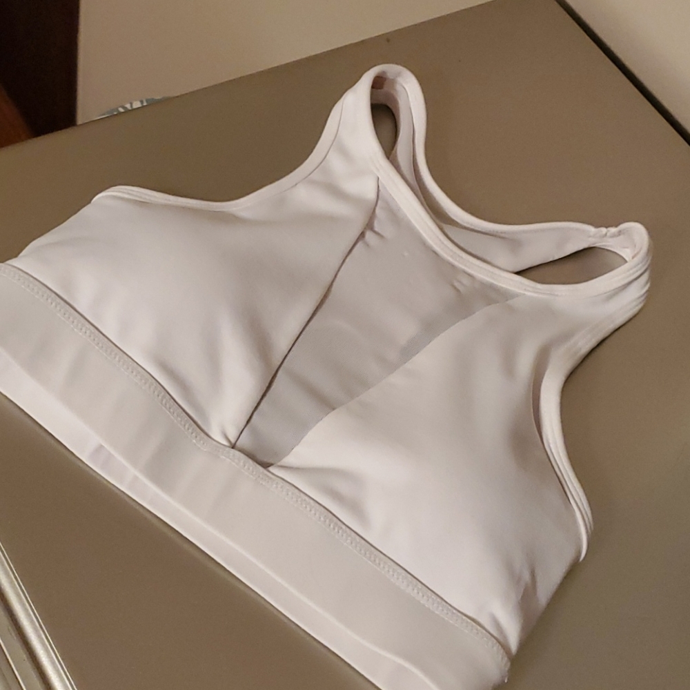 White Til You Collapse Sports Bra
